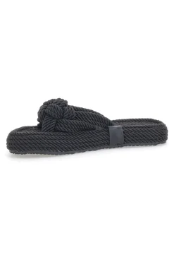 PITTARELLO Ciabatte In Corda 6480 Nere NERO Sale