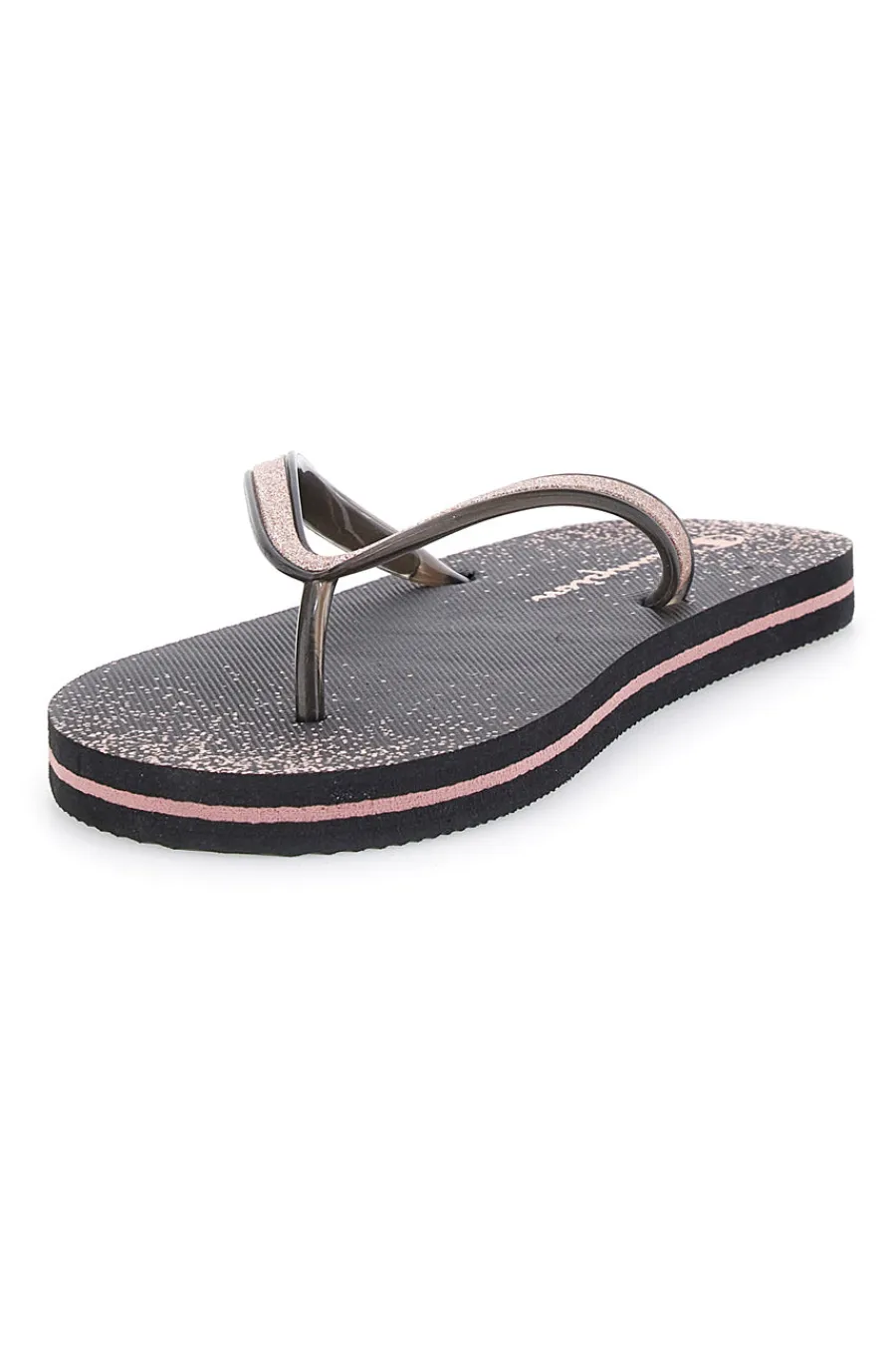 CHAMPION Ciabatte Infradito in Gomma nere con Glitter Sparkling Clearance
