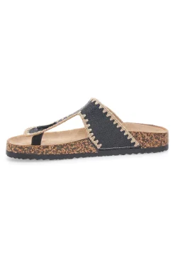 ME u0026 ME Ciabatte infradito nere con cuciture a contrasto ME & ME 14206 NERO