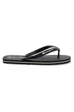 Uomo CHAMPION Ciabatte infradito nere logate BIG CLASSIC EVO