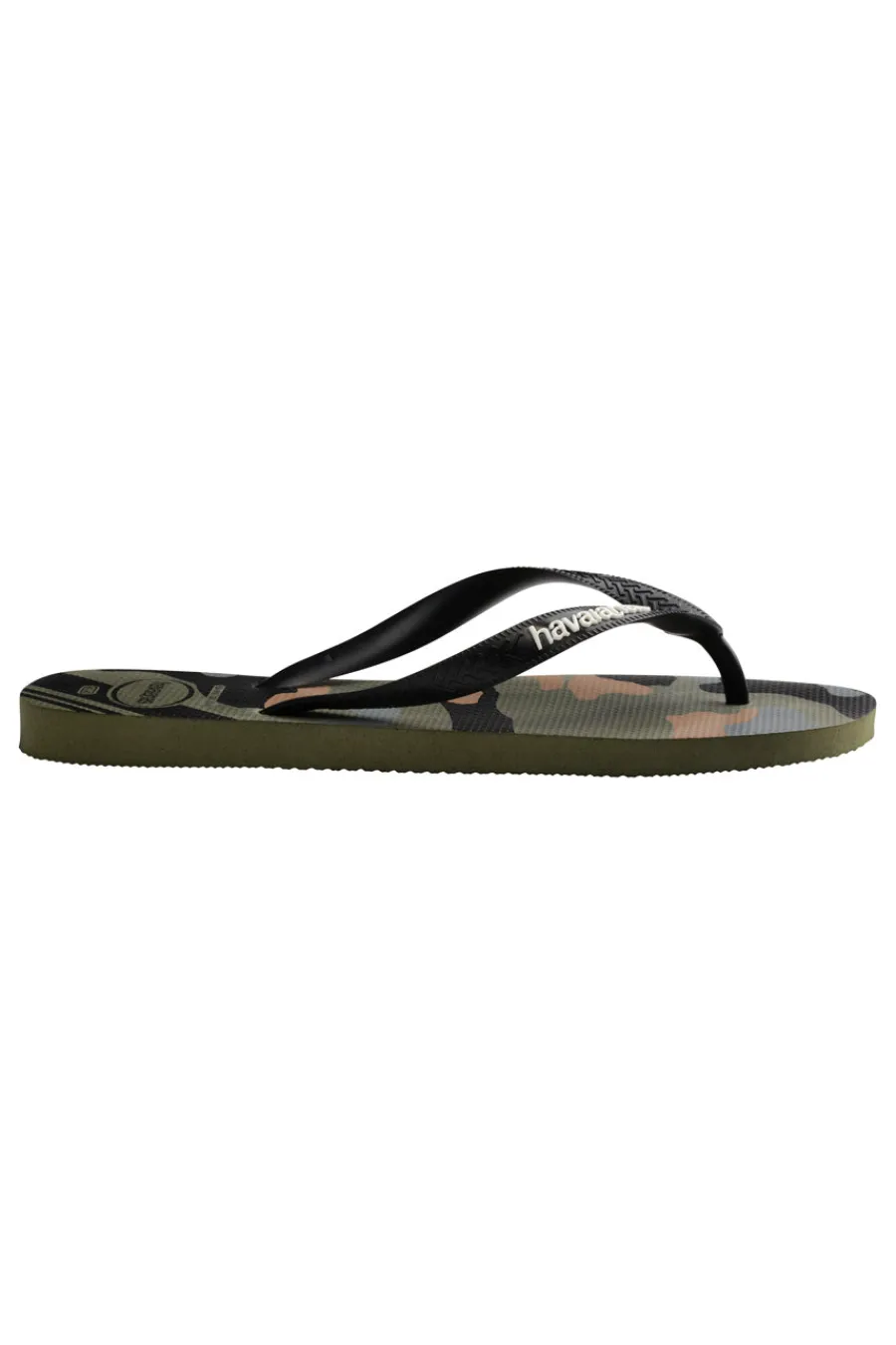 Uomo HAVAIANAS Ciabatte Infradito Verde Militare In Gomma Top Camu