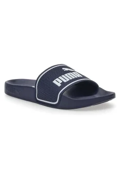 PUMA Ciabatte in Gomma Blu con Maxi Logo Leadcat 2.0 JR
