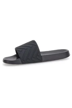 Uomo SUPERGA Ciabatte in Gomma Nere 256