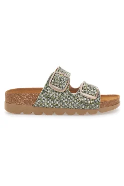 PITTARELLO BIO Ciabatte intrecciate multicolor con doppia fibbia 335P20630SR Clearance