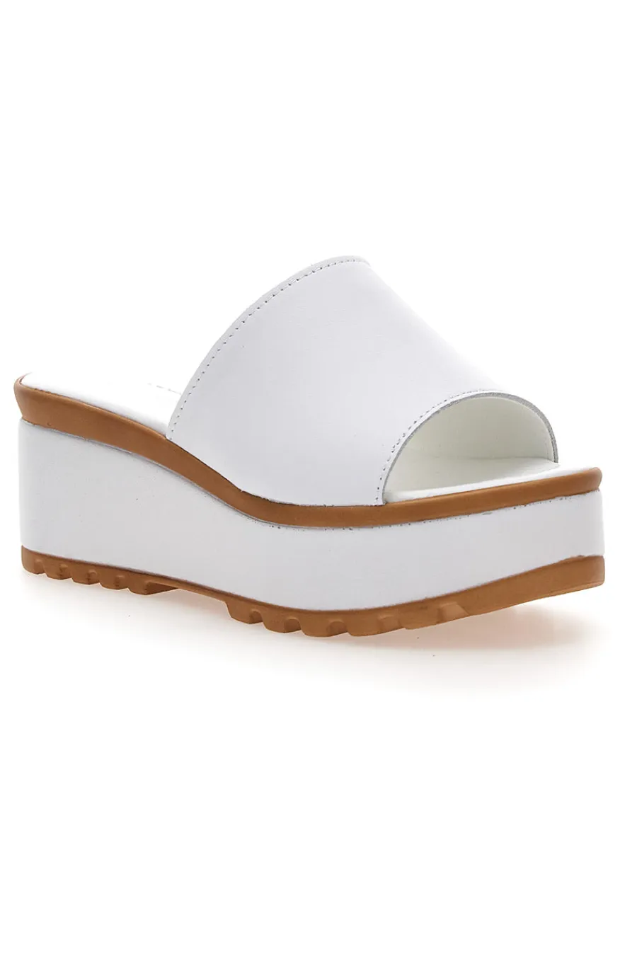 PITTARELLO LOVE Ciabatte in Vere Pelle Bianche 3000101 BIANCO Online