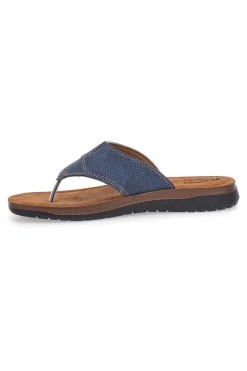 Uomo INBLU Ciabatte Jeans Infradito Con Sottopiede In Pelle 14 ID
