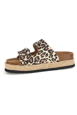 SUPERGA Ciabatte leopardate con doppia fibbia S11Y279 Best