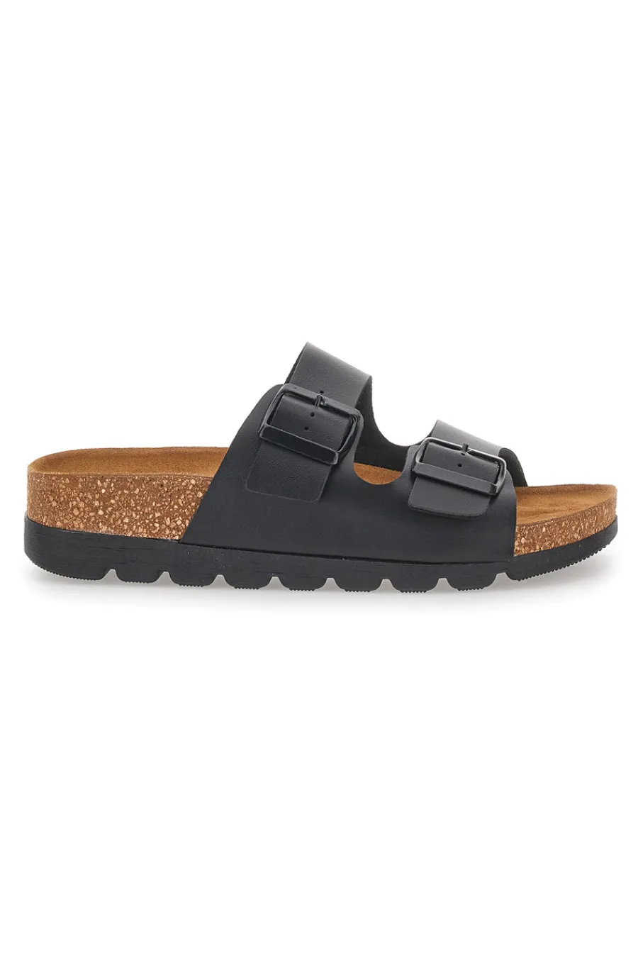 PITTARELLO BIO Ciabatte nere con doppia fibbia Made in Italy 335P20630SR Discount