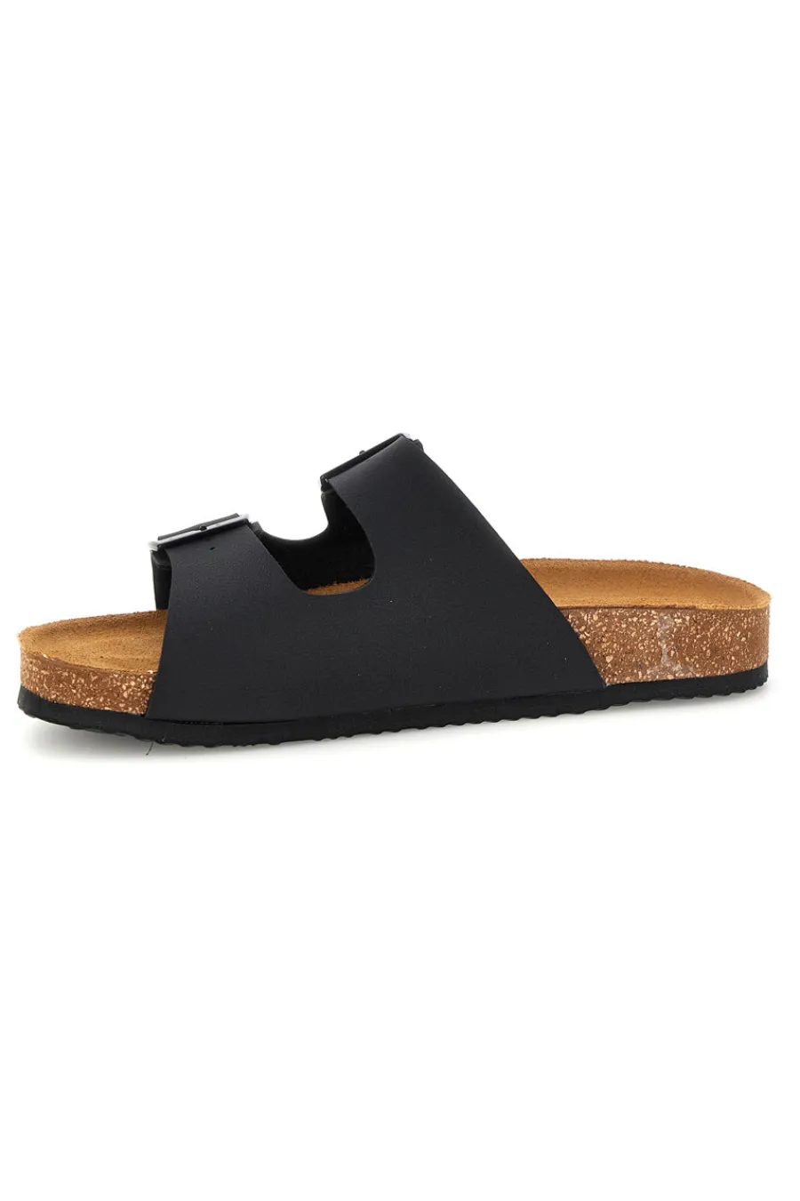 Uomo SUPERGA Ciabatte Nere con Doppia Fibbia S31T618
