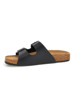 Uomo PITTARELLO TIERRA Ciabatte nere con doppia fibbia 335A038SR