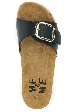 ME u0026 ME Ciabatte nere con fascia e fibbia Me & Me 14168 NERO Discount