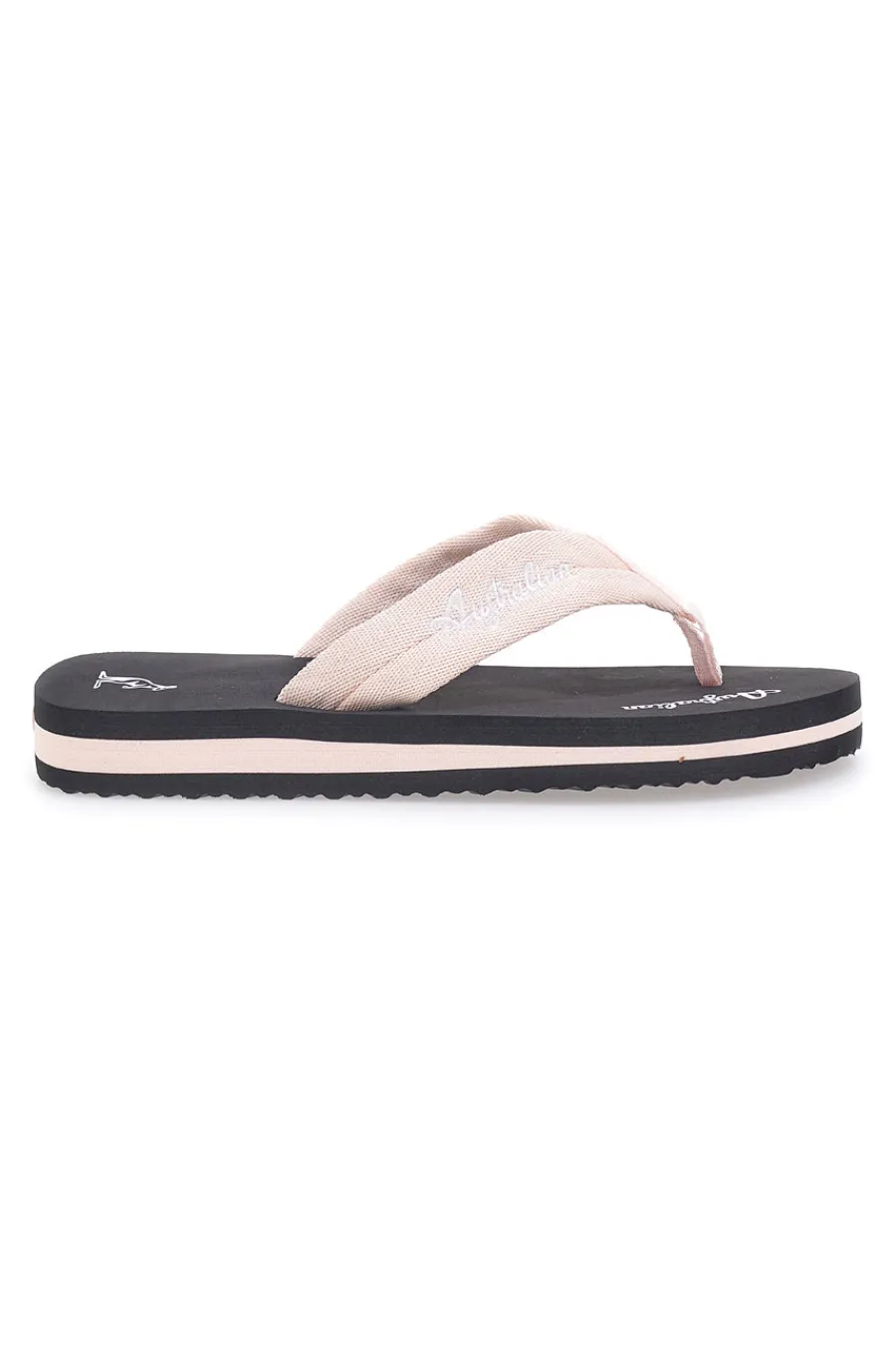 AUSTRALIAN Ciabatte nere con fascia rosa AU24W9 Hot
