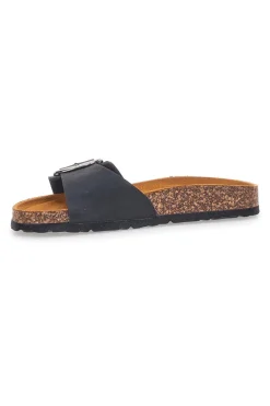 SWEET YEARS Ciabatte Nere Con Fibbia da Donna 2245 NERO Clearance