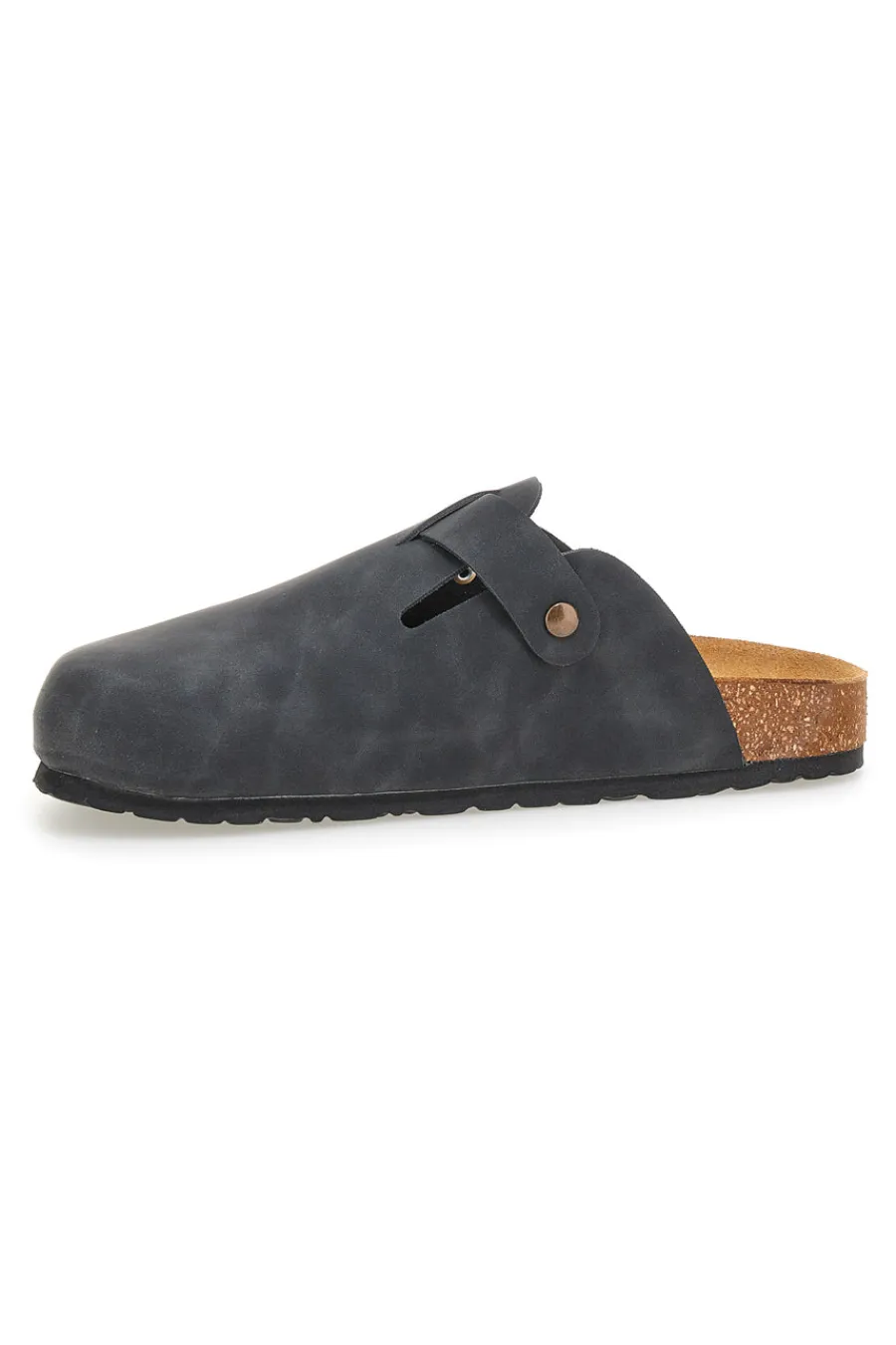 Uomo PITTARELLO TIERRA Ciabatte nere con fibbia in vera pelle 335A013PR
