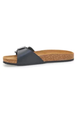 PITTARELLO TIERRA Ciabatte Nere con Fibbia Made in Italy 257A21030SR Discount