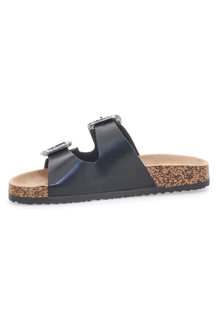 ME u0026 ME Ciabatte nere con fibbie gioiello Me & Me 14211 Discount