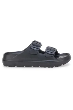 SUPERGA Ciabatte Nere Con Fibbie 42127 New