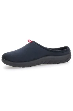 Donna INBLU Ciabatte nere con logo rosa e sottopiede imbottito ET