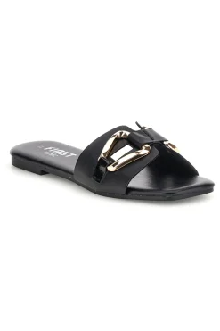 THE FIRST CHIC Ciabatte nere con morsetto PRE5413 NERO Discount