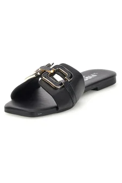 THE FIRST CHIC Ciabatte nere con morsetto PRE5413P NERO Discount