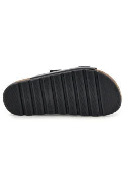 PITTARELLO BIO Ciabatte nere con sottopiede in vera pelle 3P20630SR NERO New