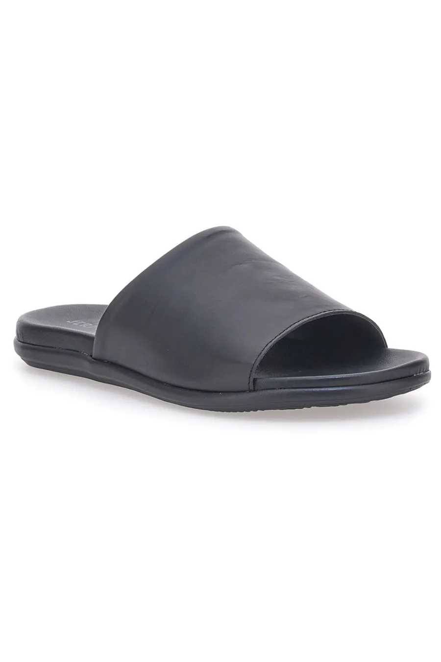 Uomo JERPOINT Ciabatte Nere in Pelle Made in Italy 8113