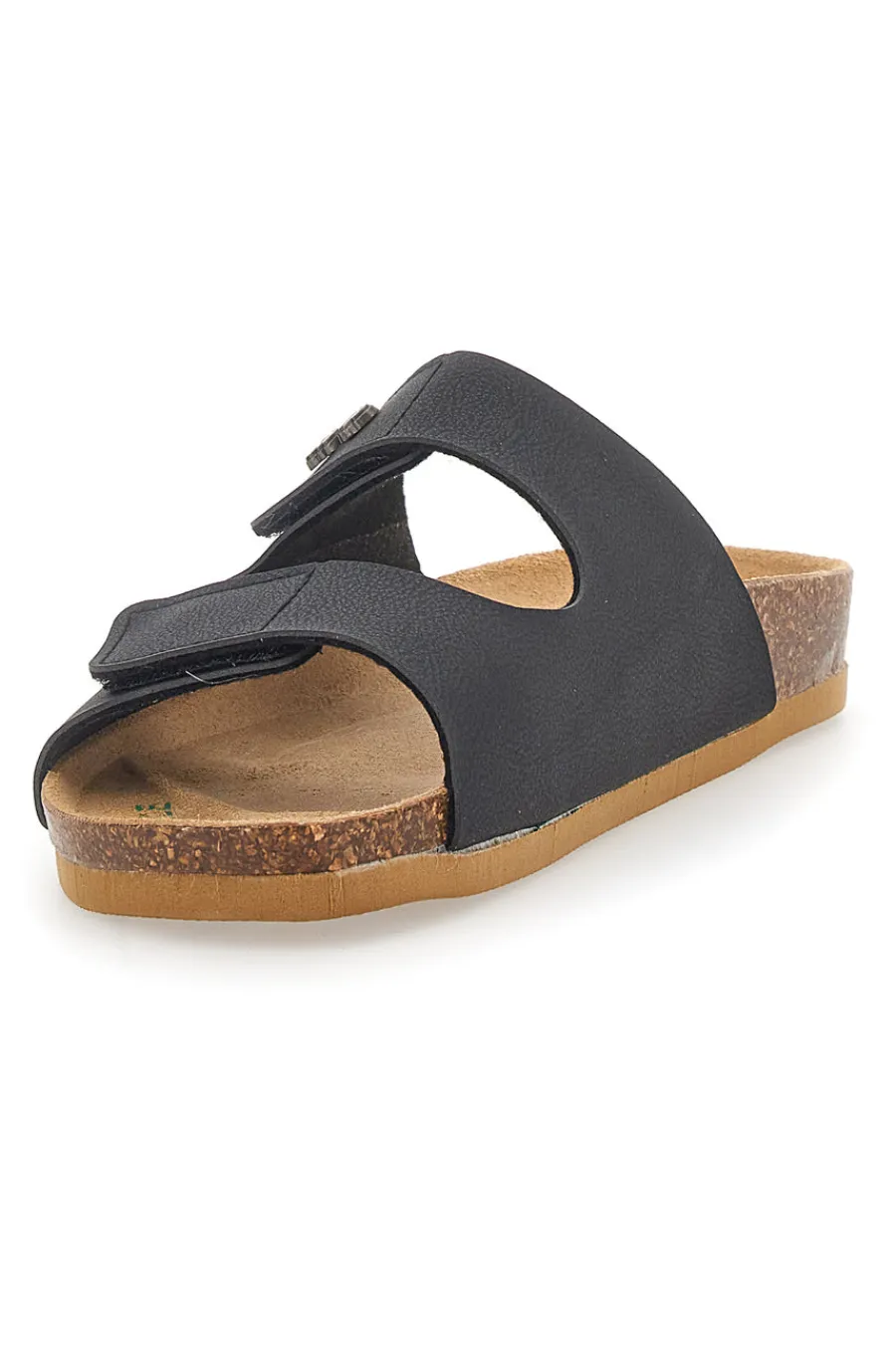 BIO UP Ciabatte Nere Made In Italy Con Sottopiede In Vera Pelle 261