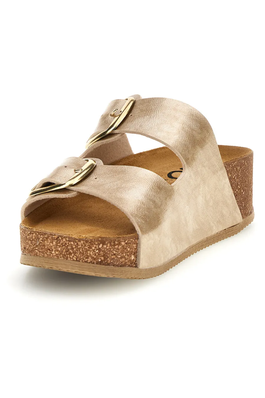 PITTARELLO BIO Ciabatte oro con sottopiede in vera pelle 250A20630S New