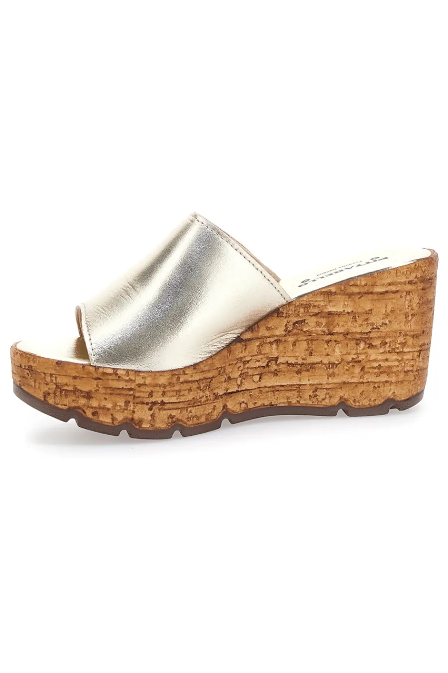 PITTARELLO Ciabatte Con Zeppa Effetto Sughero 27623002 ORO Sale