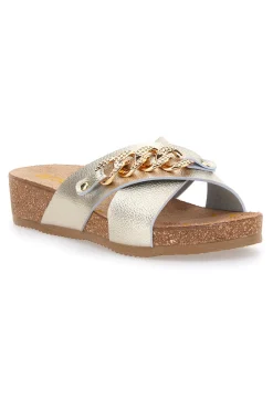 PITTARELLO BIO Ciabatte Oro da Donna 293121 PLATINO Discount