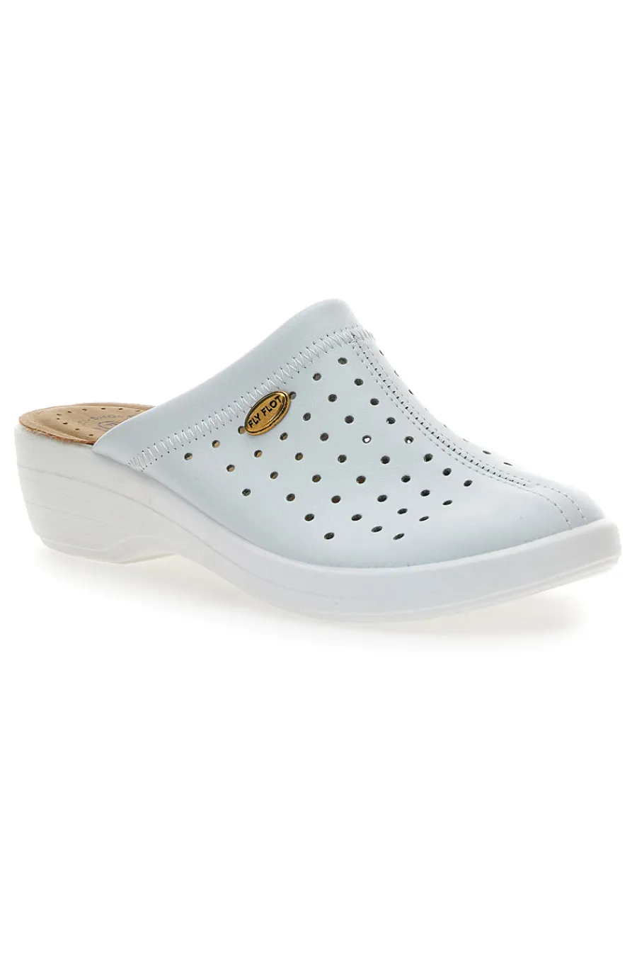 FLY FLOT Ciabatte Professionali Bianche Con Plantare Anatomico Made In Italy 5001 Clearance