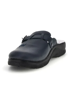 Uomo MR CHEF Ciabatte professionali blu in vera pelle Mr. chef 8015