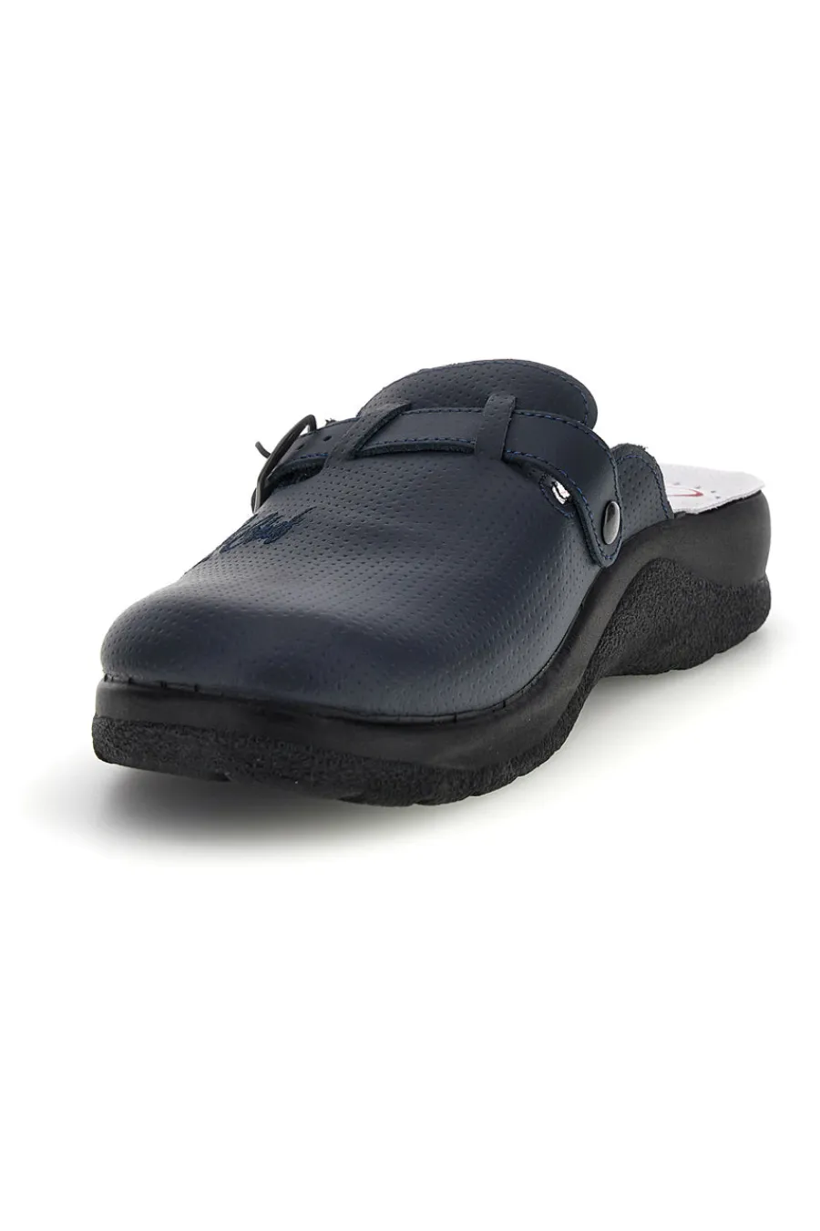 Uomo MR CHEF Ciabatte professionali blu in vera pelle Mr. chef 8015