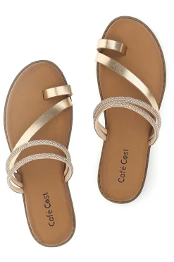 CAFE' COST Ciabatte con dettaglio luminoso Cafè cost 2903 ROSE GOLD Online