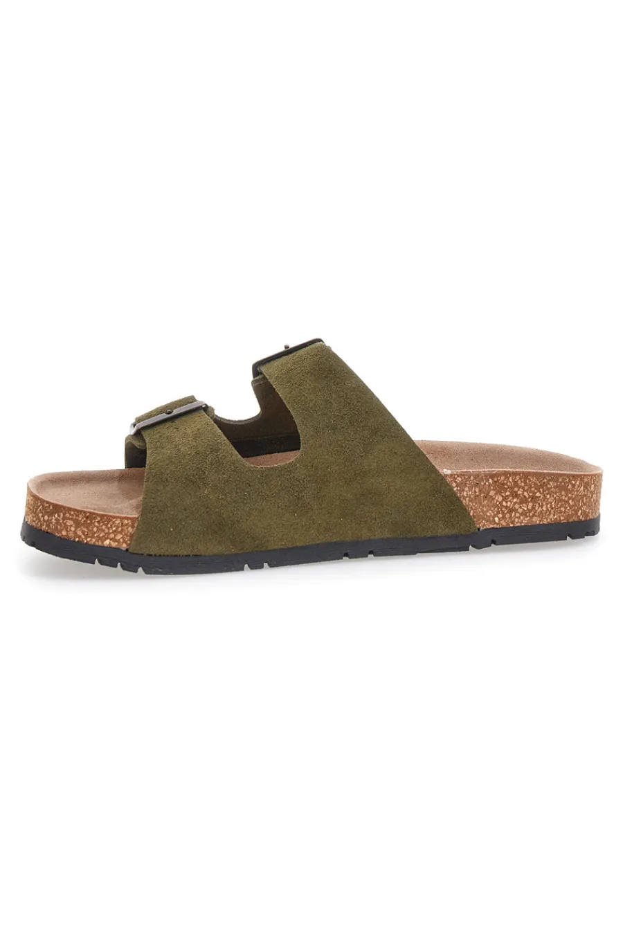 Uomo PITTARELLO GREEN WALK Ciabatte oliva doppia fibbia suola antiscivolo vegan 335CF038S