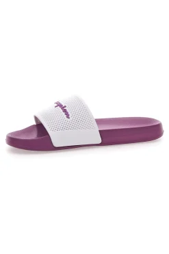 CHAMPION Ciabatte Viola con Fascia Bianca DTN21 G PS