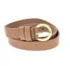 FIRST LADY Cintura marrone con fibbia tonda WIS 0149 E