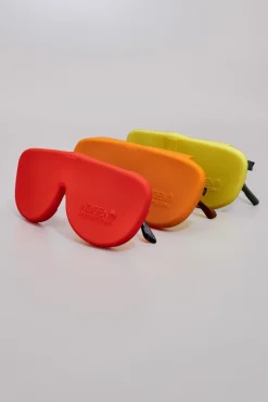 PITTARELLO Custodia Salva Occhiali arancione in silicone pieghevole Indigeno Metropolitano Glasses Holder 5