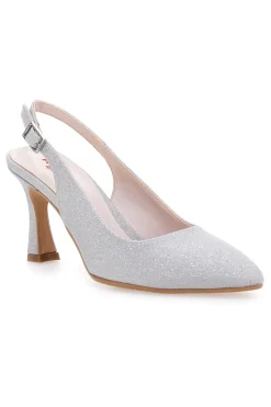 PITTARELLO ROMANTIC Décolleté Argento Tacco 9 Cm 21 Hot