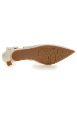 MON DIEU Décolleté Beige chiaro vernice slingback tacco medio FDS246C Best