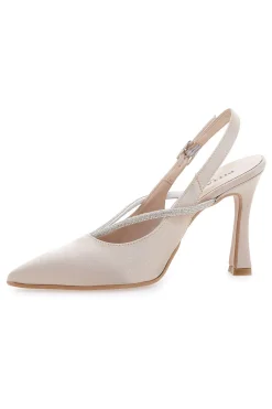 PITTARELLO Décolleté Slingback con Strass 100 BEIGE Outlet