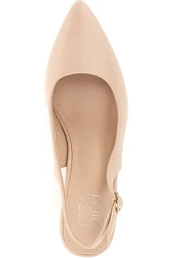 MON DIEU Décolleté Beige slingback tacco medio DQ50233 NUDE