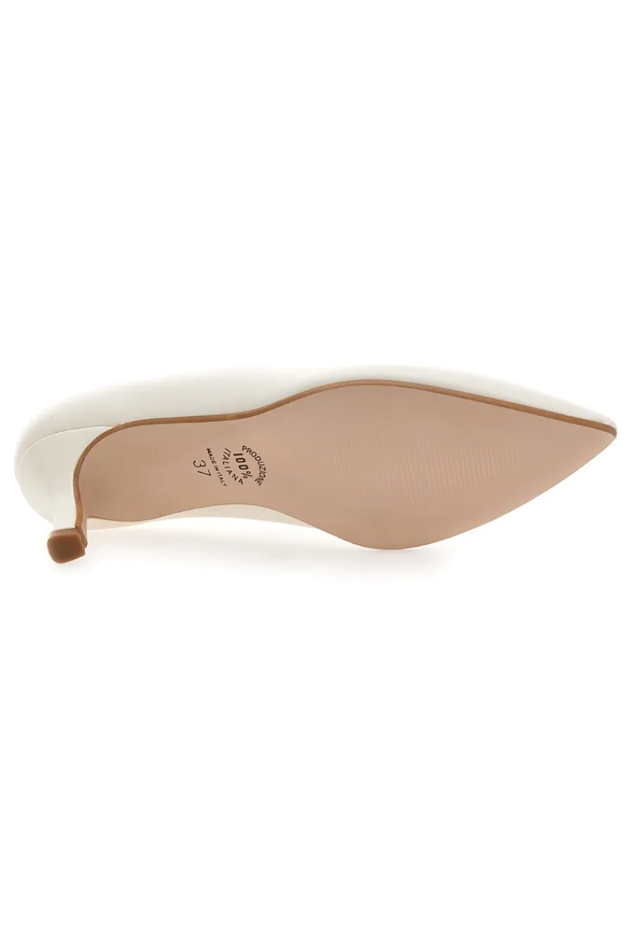 PITTARELLO VERA Décolleté color con tacco basso e punta affusolata 6043 PANNA Clearance