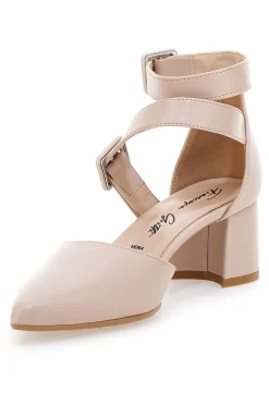 FRANCESCA GRITTI Décolleté da donna beige con cinturini incrociati 8012 Outlet