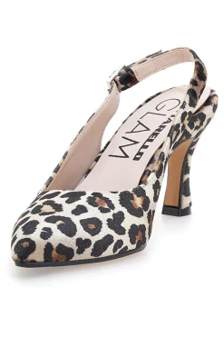 PITTARELLO GLAM Décolleté da donna leopardato con cinturino slingback 31441 Discount