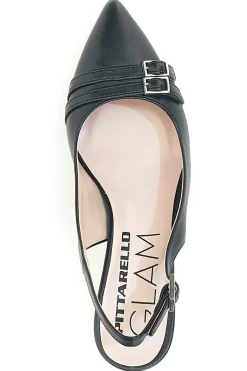 PITTARELLO GLAM Décolleté da donna con fibbie slingback 348 NERO Sale