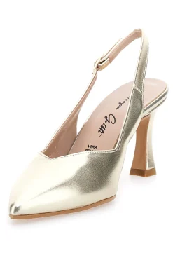 FRANCESCA GRITTI Décolleté da donna oro con cinturino slingback 149 PLATINO New