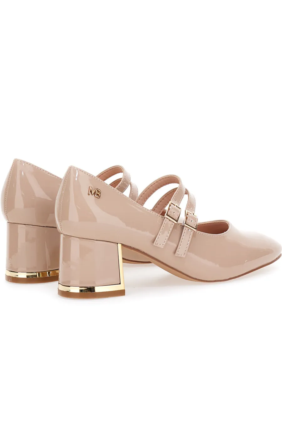 MARIELLA BURANI Décolleté Mary Jane con Tacco a blocco 50810514 BEIGE Hot
