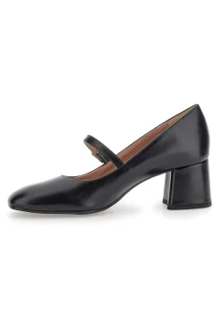 PITTARELLO CLASS Décolleté Mary Jane Nere Tacco 5 cm Made In Italy 710 Hot