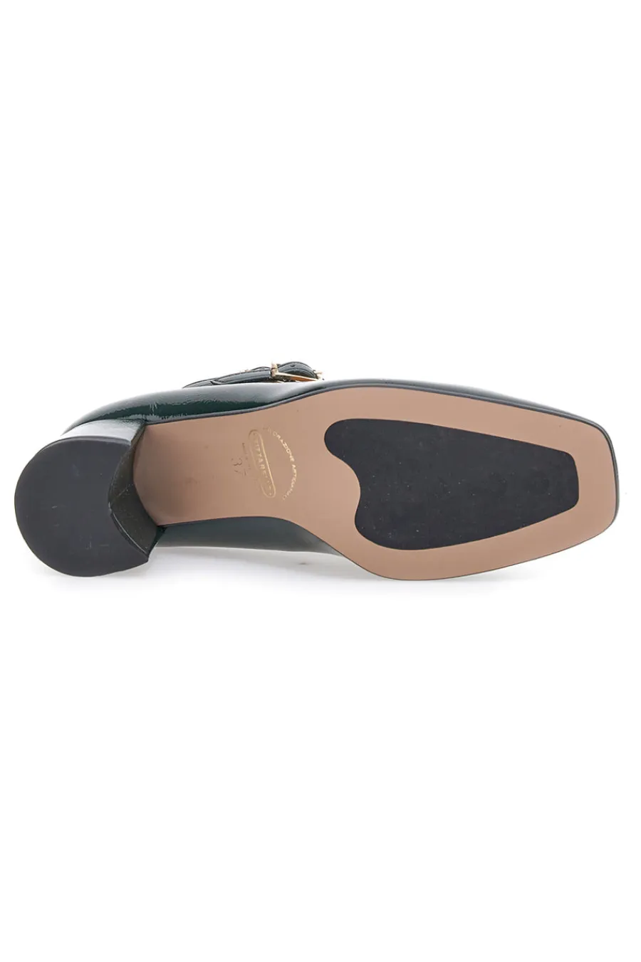 PITTARELLO Décolleté Mary Jane Verde Scuro con Cinturini C5010 Hot